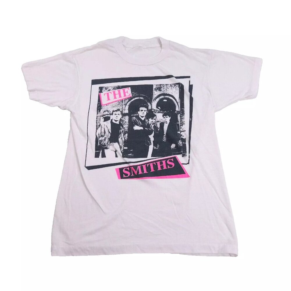 Vintage 80's The Smiths Indie Rock M Post Punk Band Concert T Shirt Morrissey